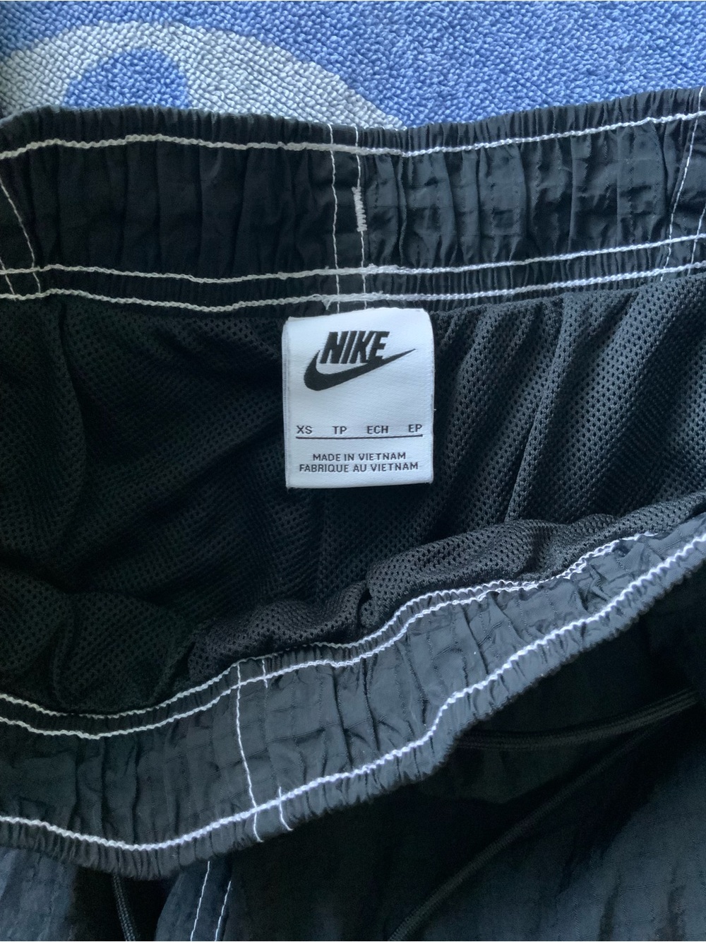 Nike Black windbreakers with White Contrast Stitching